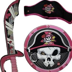 Lego pink girl’s Pirate set Hat (853596), sword (853674) & shield (853597)